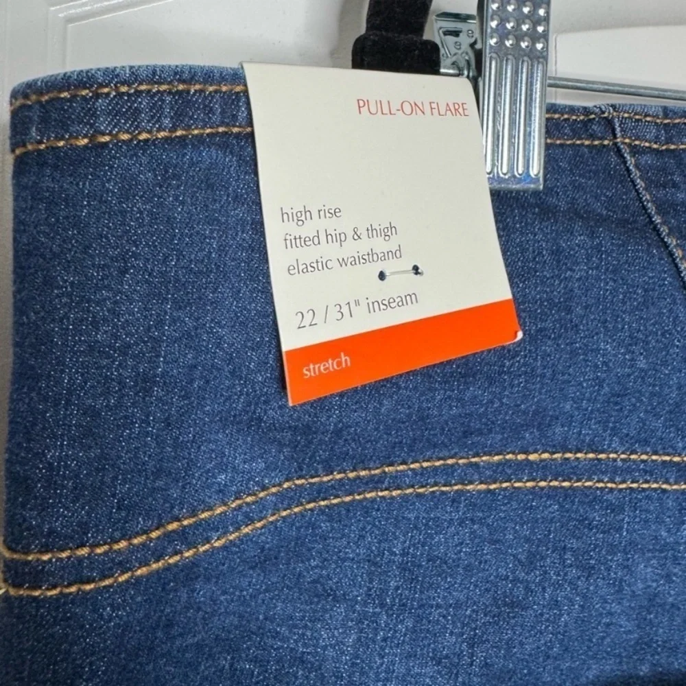 NWT Knox Rose Women's Wide Leg Blue Jeans